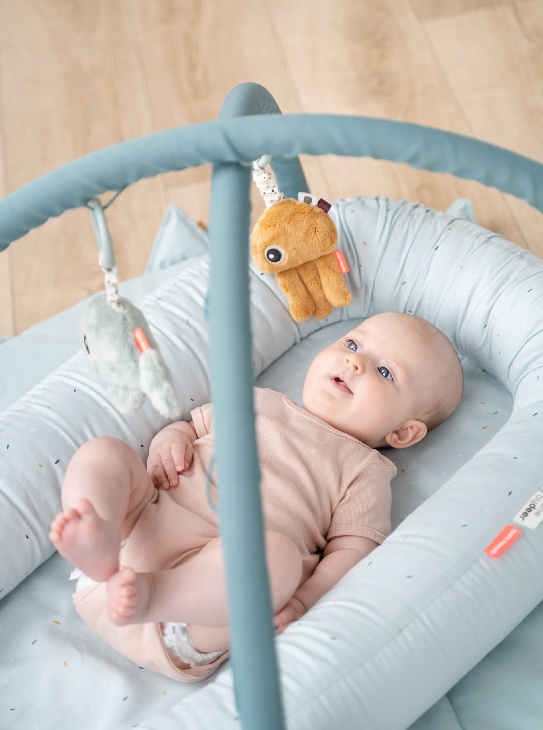 Babynest, confetti grønn