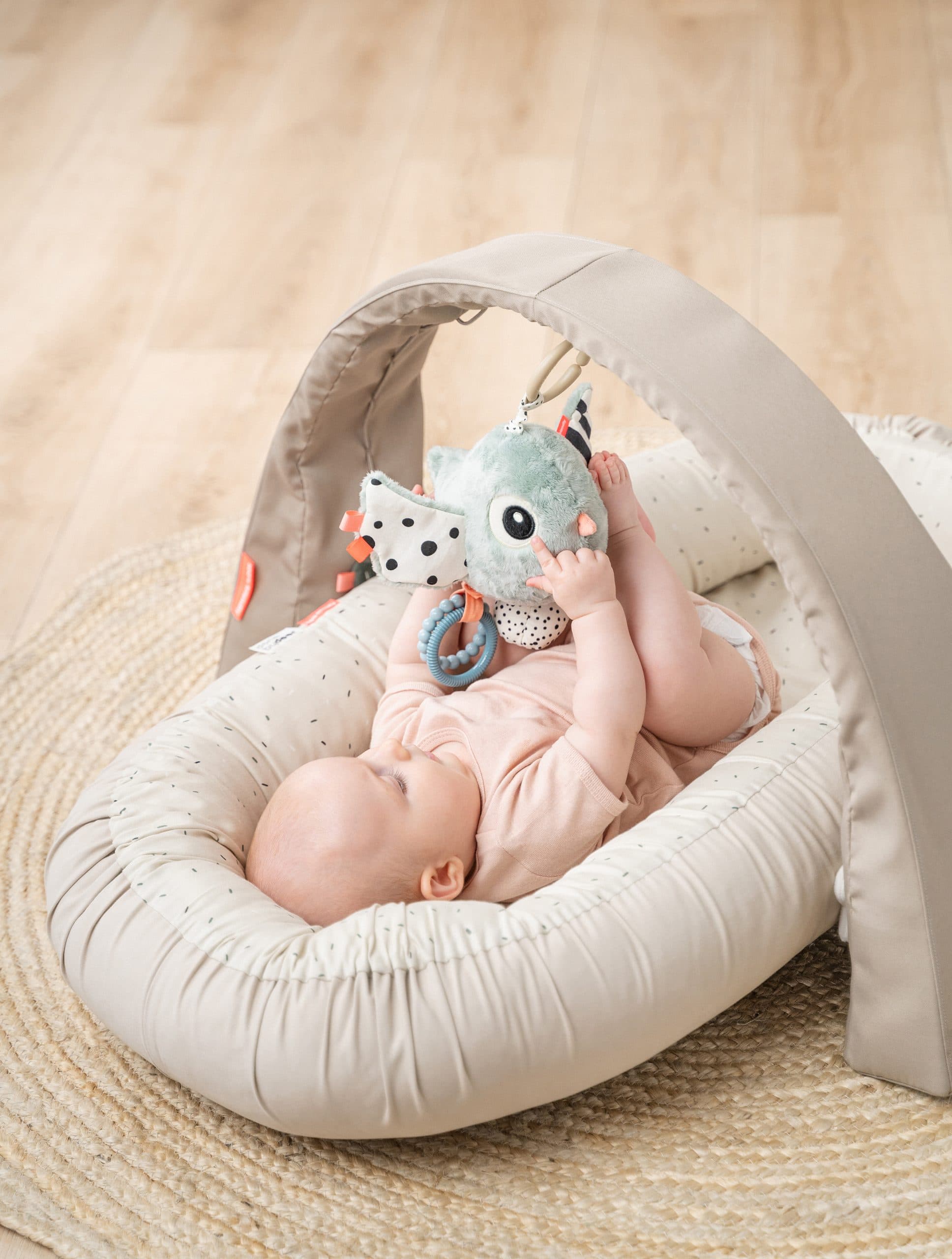 Babynest, confetti grønn