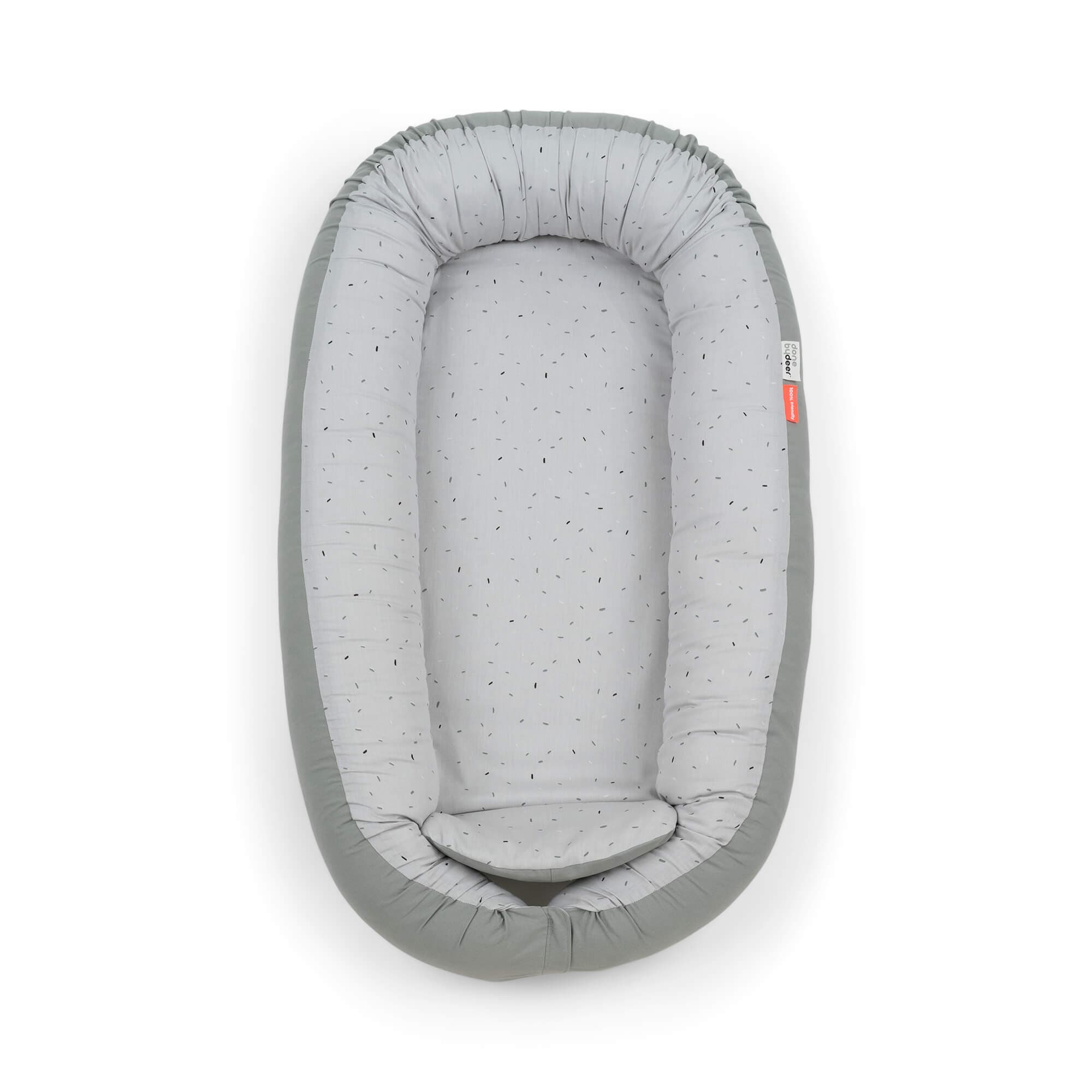 Babynest, confetti grønn