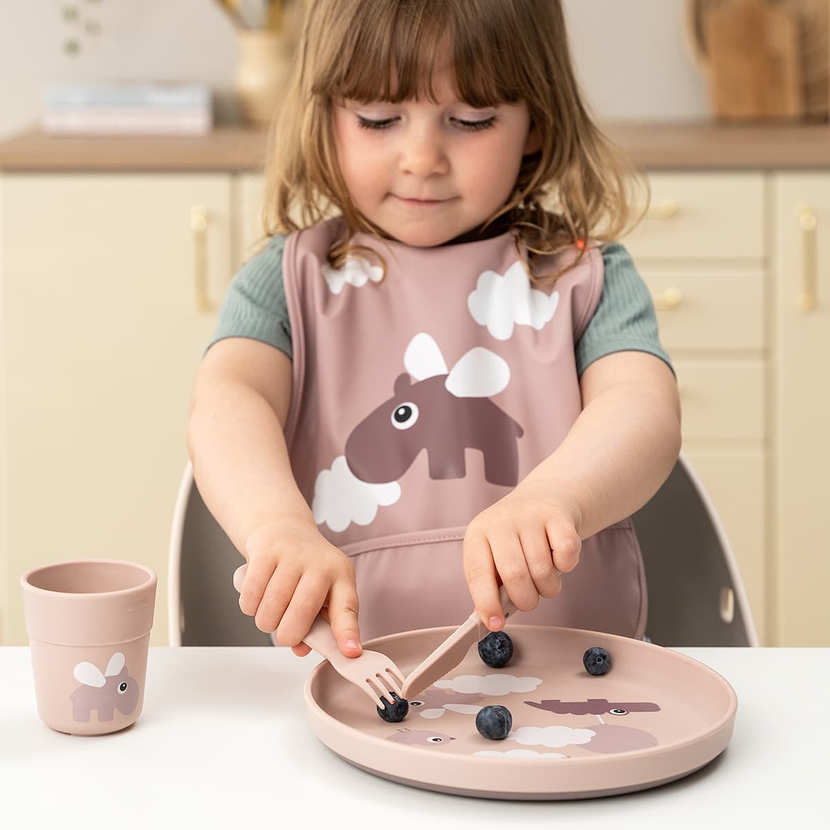 Bestikk konfetti, rosa