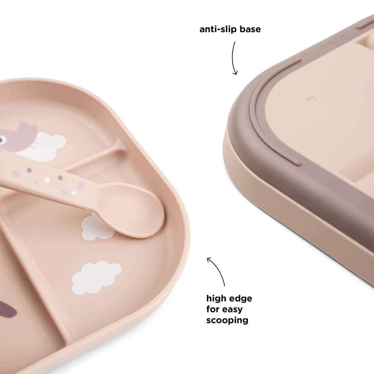 Fat med inndelingsrom, rosa