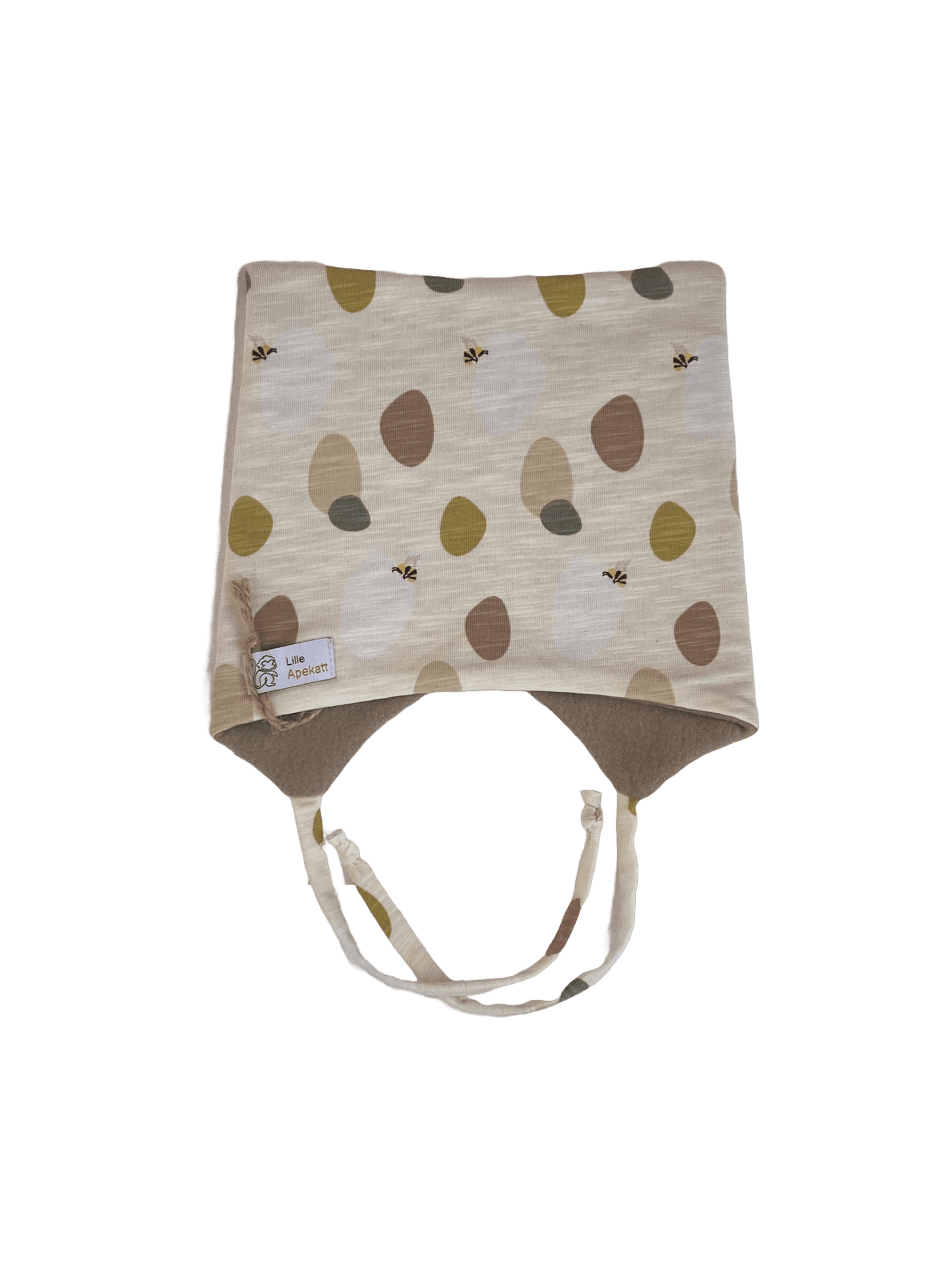 Lue med fleece, bier, 0-3 mnd