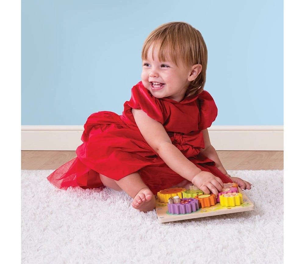 Puslespill i tre med tannhjul B-VARE