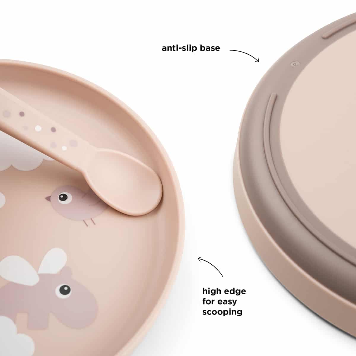 Tallerken, pudderfarget